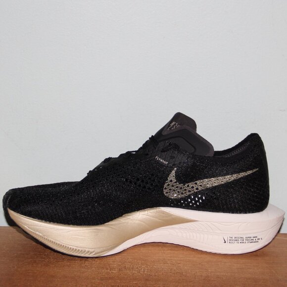 Nike ZoomX VaporFly Next% 3 Running Shoes Black Metallic Gold Men 7 7.5 9.5 - Picture 3 of 6